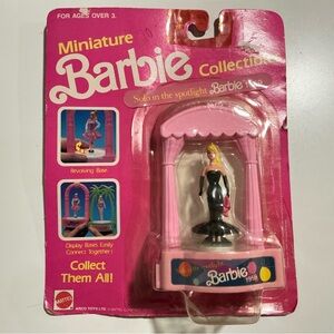 New Mattel Forever Barbie Miniature Collectibles Solo In The Spotlight 1959+FIG
